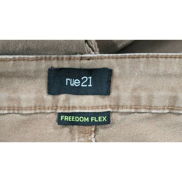 Rue 21 Womens Size 9/10 Brown Distressed Freedom Flex Low Rise Skinny Jeans - Picture 7 of 9